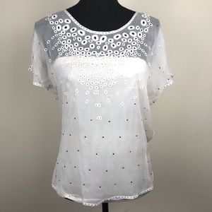 Catherine Malandrino Sheer White Tube Top 6